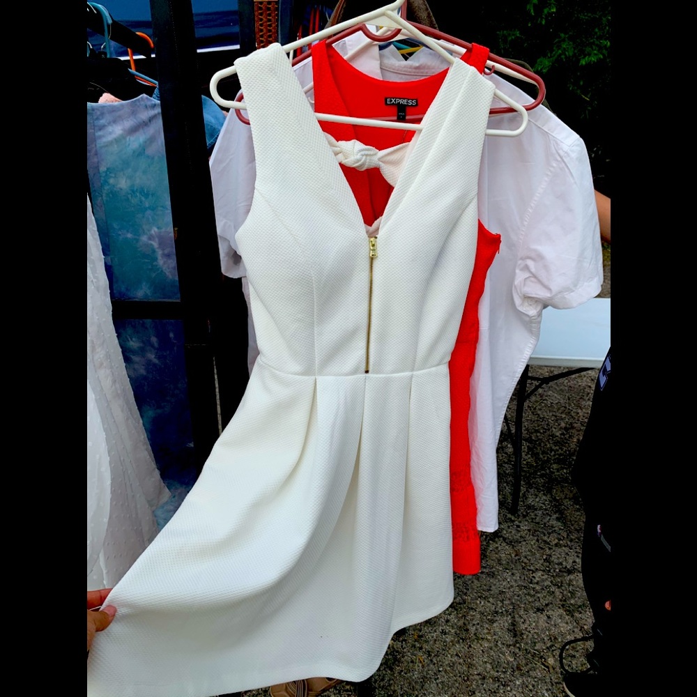 White guess dress, perfect condition.
